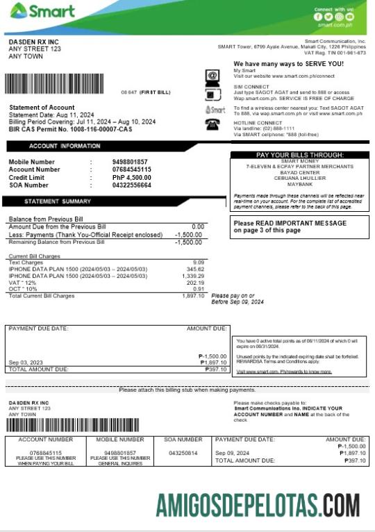 realista Modelo Word e PDF de projeto de lei de serviços públicos inteligentes das Filipinas